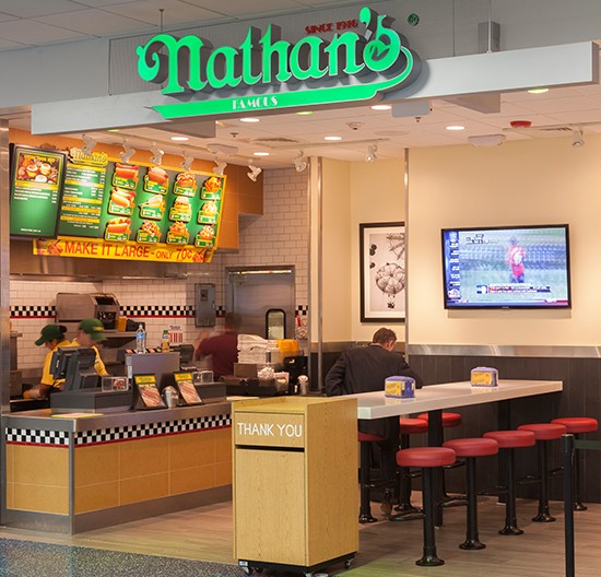 MIA Miami International Airport Nathan's Famous Hot Dogs